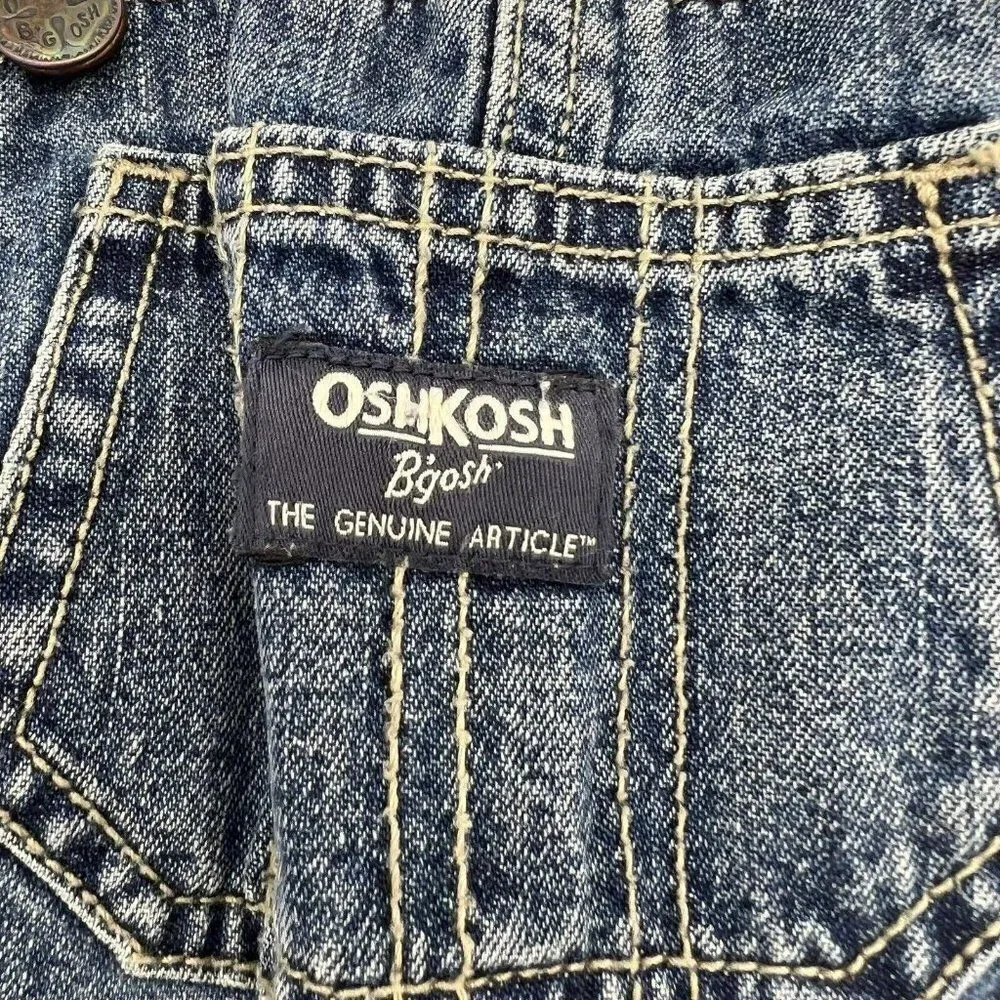 OshKosh B’Gosh Vestbak Vintage Made in USA Baby Denim Overalls Size 24 Months
